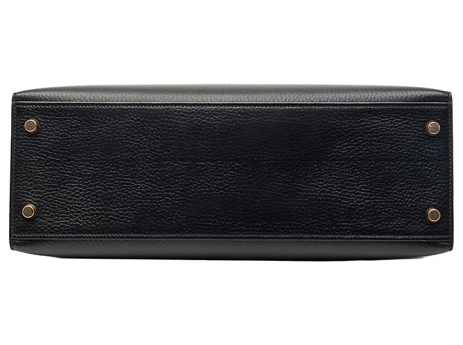 Hermès Black Ardennes Kelly Sellier 32 Nero - vista 3