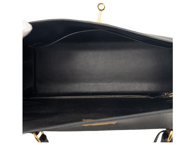 Hermès Black Ardennes Kelly Sellier 32 Nero - vista 4