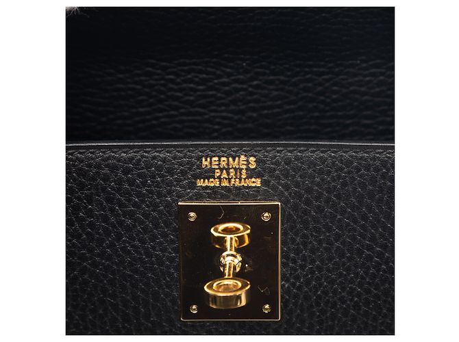 Hermès Black Ardennes Kelly Sellier 32 Nero - vista 5