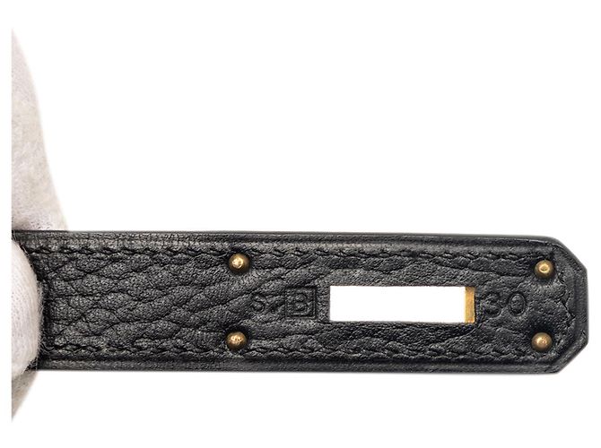 Hermès Black Ardennes Kelly Sellier 32 Nero - vista 6
