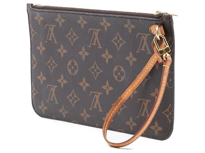 Pochette Neverfull Louis Vuitton Marrón Monogram Castaño - vista 2