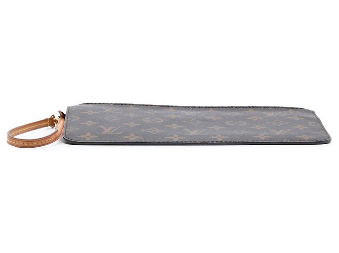 Pochette Neverfull Louis Vuitton Marrón Monogram Castaño - vista 3