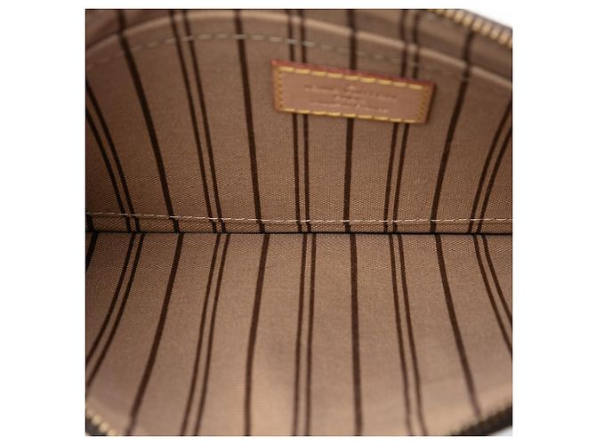 Pochette Neverfull Louis Vuitton Marrón Monogram Castaño - vista 4