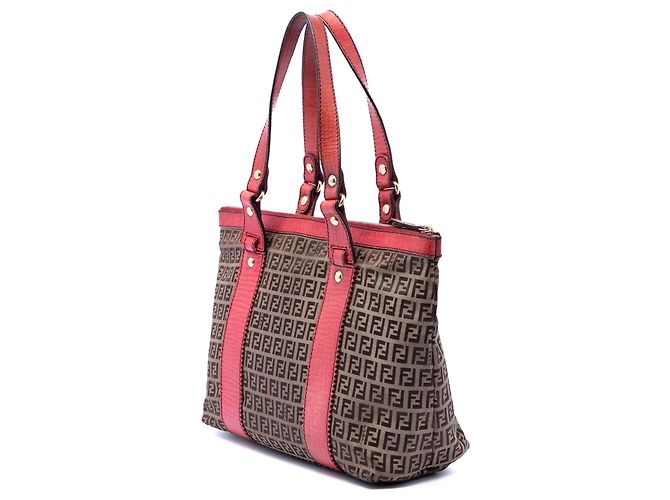 Fendi Zucchino Canvas Tote in Beige - Ansicht 2