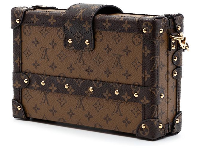 Louis Vuitton Marrone Monogram Reverse Petite Malle - vista 2