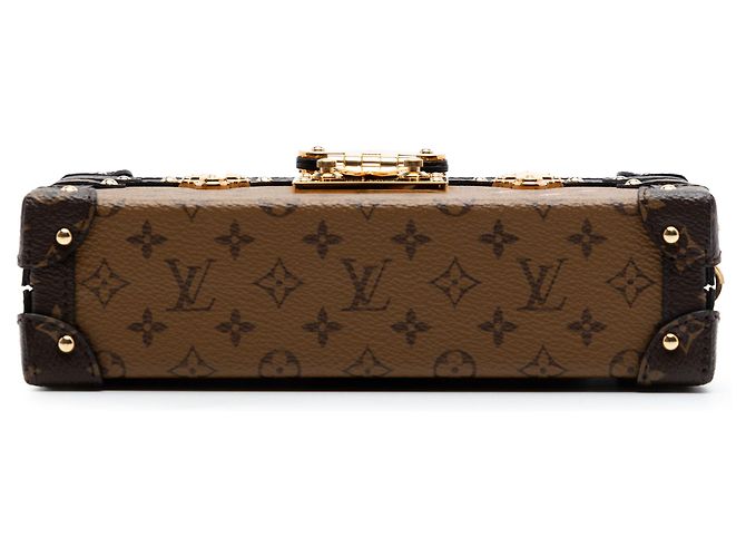 Louis Vuitton Marrone Monogram Reverse Petite Malle - vista 3
