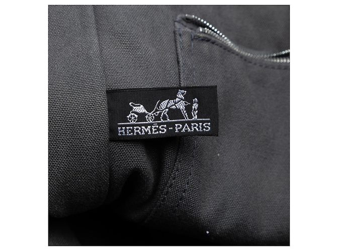 Hermès Fourre Tout MM aus grauer Canvas Braun - Ansicht 5