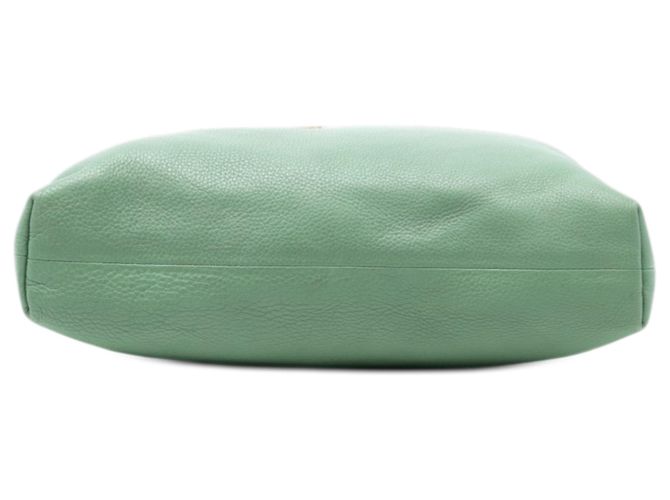 Bamboo Tote Gucci Green Tall in pelle con manico in bambù Verde Verde chiaro - vista 3