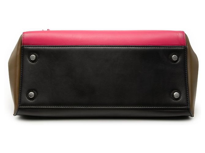 Céline Celine Handtasche aus dreifarbigem Leder in Pink, Größe Medium - Ansicht 3