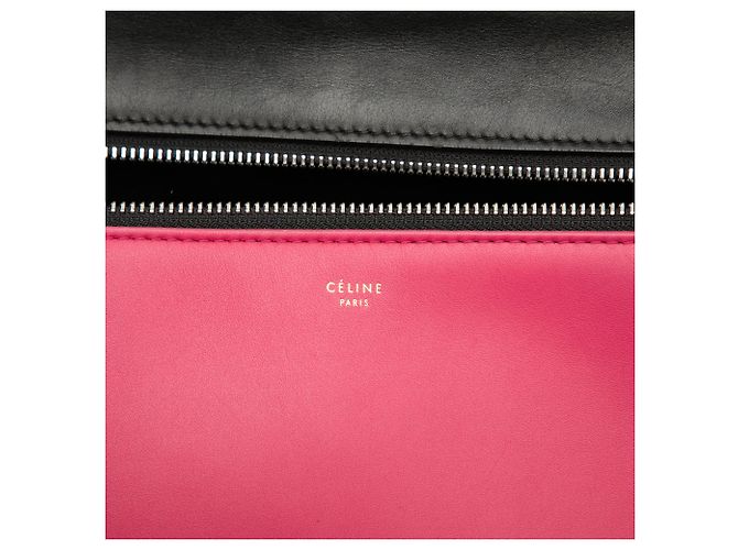 Céline Celine Handtasche aus dreifarbigem Leder in Pink, Größe Medium - Ansicht 5