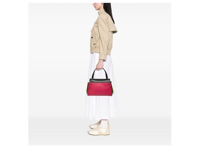 Céline Celine Handtasche aus dreifarbigem Leder in Pink, Größe Medium - Ansicht 7