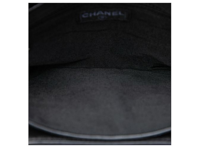 Clutch Chanel Black Choco Bar Lambskin Reissue 2.55 Flap Nero - vista 4