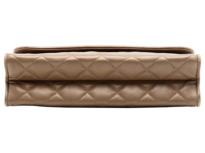 Chanel Beige Pelle di Agnello Trapuntata con Frange - vista 3
