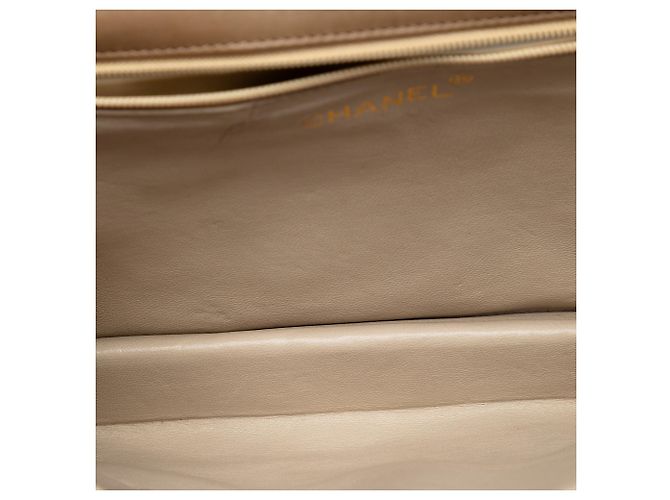 Chanel Beige Pelle di Agnello Trapuntata con Frange - vista 4