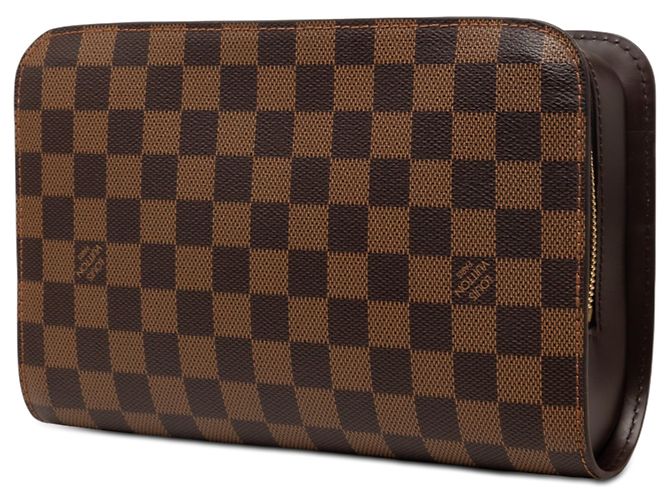 Louis Vuitton Pochette Saint Louis Damier Ebene marrone - vista 2