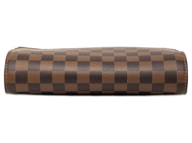 Louis Vuitton Pochette Saint Louis Damier Ebene marrone - vista 3