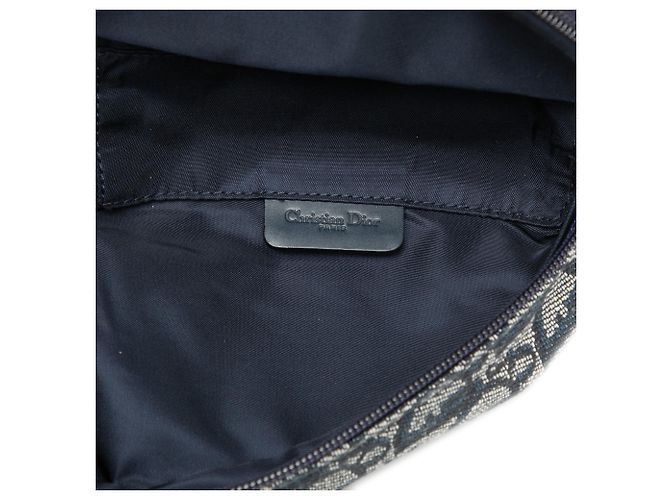 Dior Blue Diorissimo Canvas Saddle Pouch Navy blue - view 4
