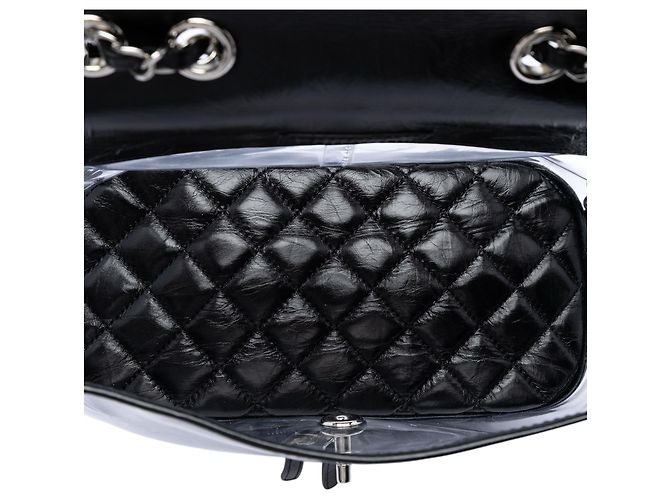 Borsa a Spalla Aquarium in Agnello Trapuntato Nero e PVC Chanel - vista 4