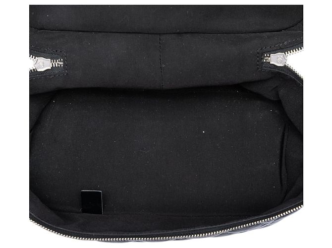 Borsa a Spalla Aquarium in Agnello Trapuntato Nero e PVC Chanel - vista 5