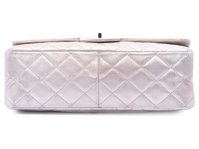 Chanel Rosa Trapuntato Lambskin Iridescente Reissue 2.55 Double Flap 227 - vista 3