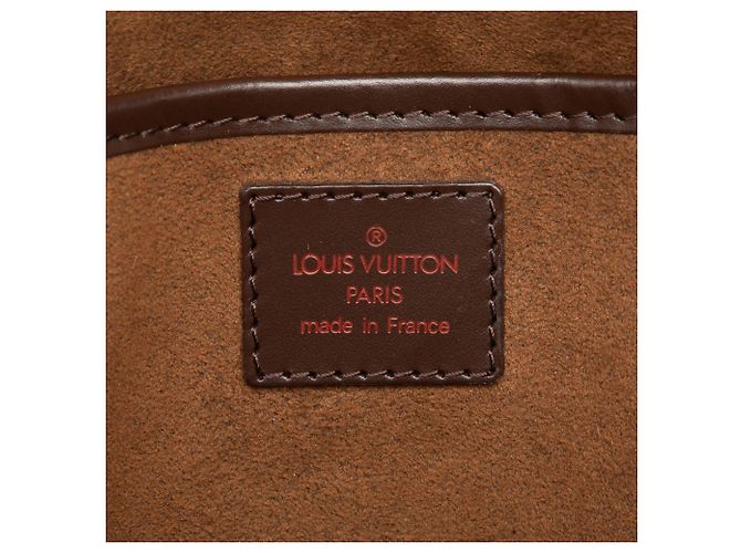 Pochette Louis Vuitton Saint Louis in Damier Ebene marrone - vista 5