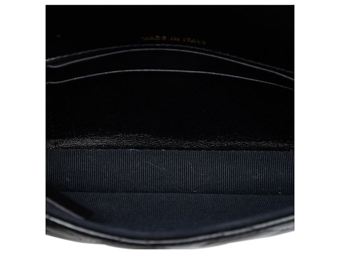 Portacellulare Chanel Black Quilted Lambskin Giant CC Flap con catena Nero - vista 4