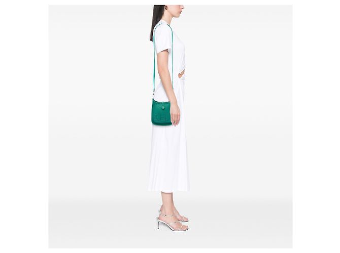 Hermès Green Taurillon Clemence Evelyne I TPM Verde - vista 6