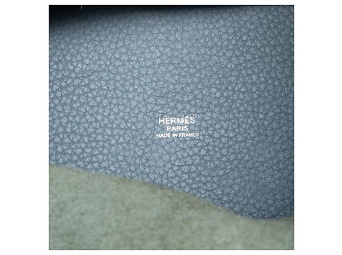 Hermès Picotin Lock 22 in pelle Clemence blu Blu chiaro - vista 5