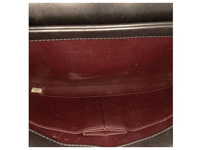 Chanel Gray Medium Lambskin Trendy CC Flap Marrone Grigio antracite - vista 4