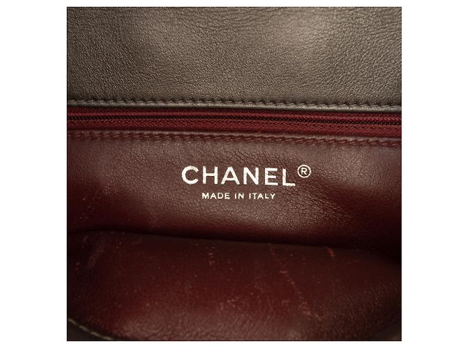 Chanel Gray Medium Lambskin Trendy CC Flap Marrone Grigio antracite - vista 5