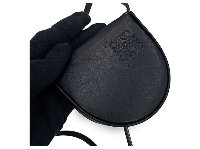 Monedero de piel de becerro Loewe negro - vista 7