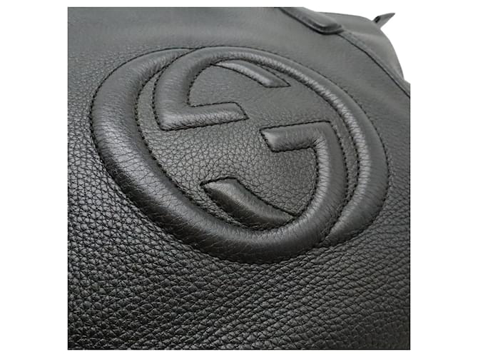 Borsa Tote Soho Interlocking G Gucci Nero - vista 10