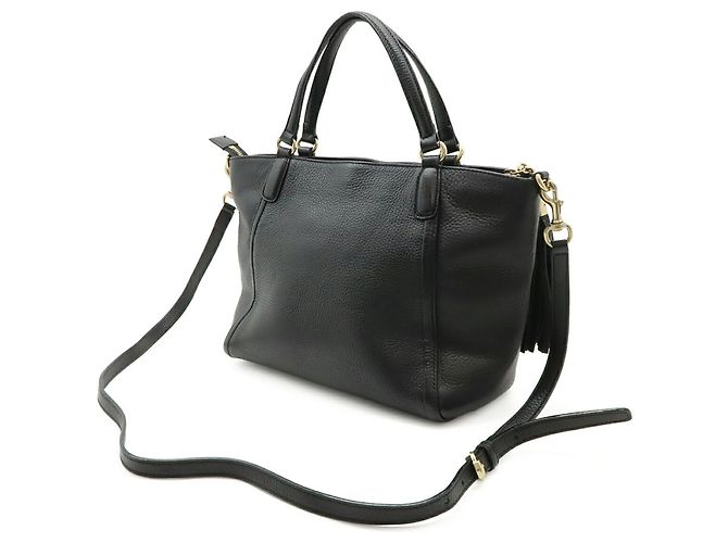 Borsa Tote Soho Interlocking G Gucci Nero - vista 3