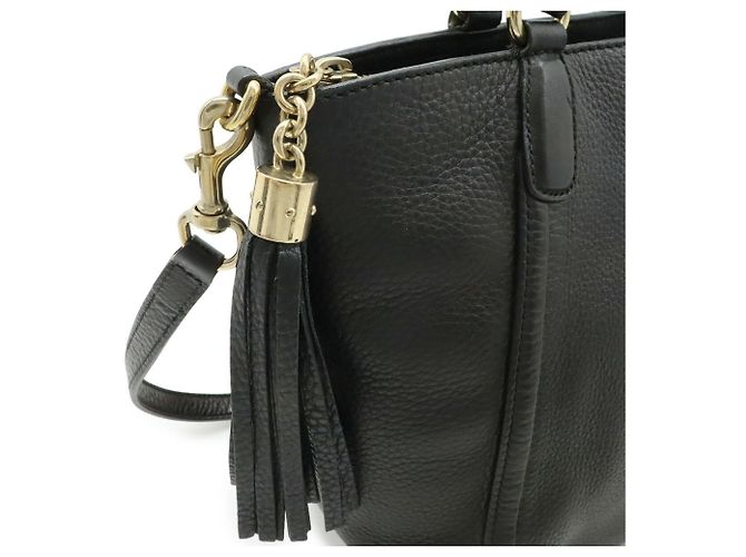 Borsa Tote Soho Interlocking G Gucci Nero - vista 5