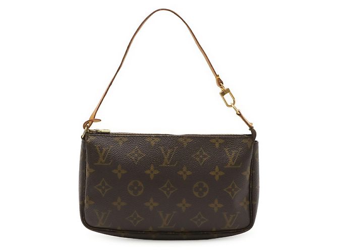 Borsa Louis Vuitton Monogram Pochette Accessoires Marrone - vista 2