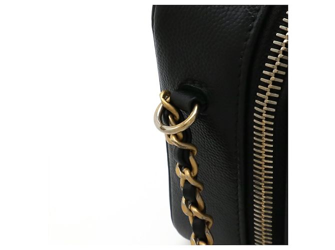 Piccola borsa vanity CHANEL CC Filigree Nero - vista 6