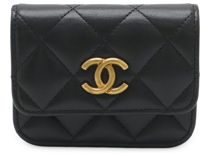 Timeless Pochette de cintura mini Chanel Matelassé Coco Mark Negro - vista 2