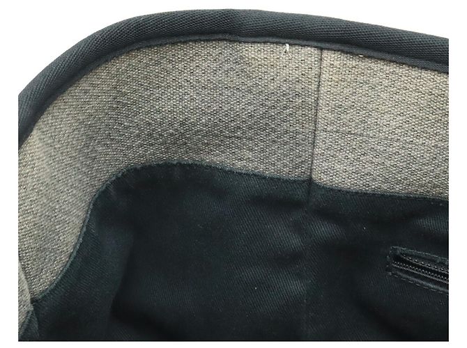 Borsa Tote Chanel Deauville Line MM Marrone Nero - vista 7
