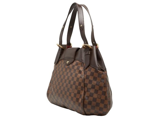 Borsa Tote Louis Vuitton Damier Sistina GM Marrone - vista 2