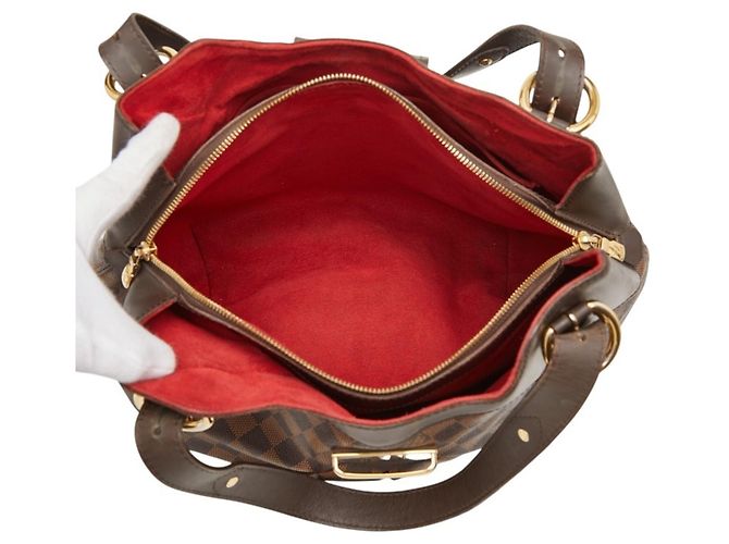 Borsa Tote Louis Vuitton Damier Sistina GM Marrone - vista 9