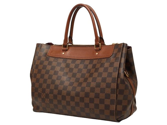 Borsa Louis Vuitton Damier Greenwich Marrone - vista 2