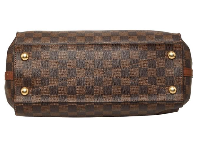 Borsa Louis Vuitton Damier Greenwich Marrone - vista 3