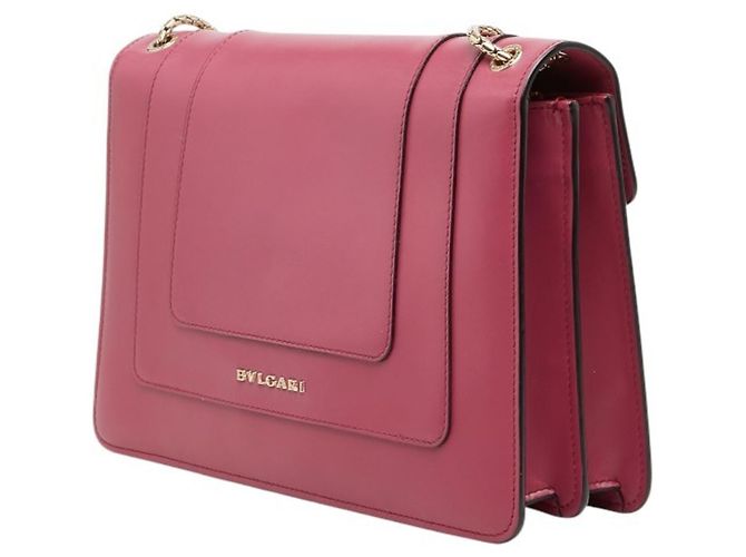 Bulgari Borsa a tracolla con catena Serpenti Forever di Bvlgari Rosa - vista 2