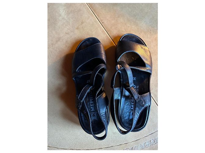 Autre Marque Sandali Mephisto in pelle nera Nero - vista 2