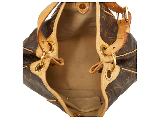 Borsa a Spalla Louis Vuitton Monogram Galliera PM Marrone - vista 12