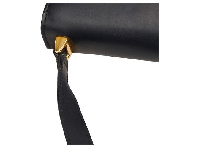 Borsa a tracolla in pelle nera con borchie Salvatore Ferragamo Nero - vista 9