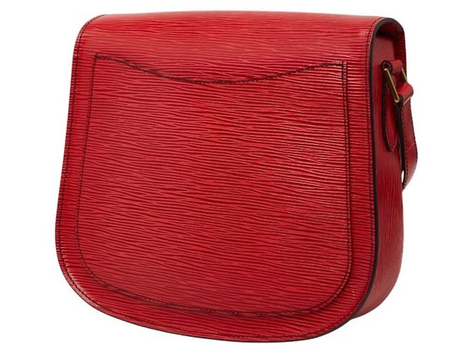 Bolso Bandolera Louis Vuitton Epi Saint Cloud Roja - vista 2