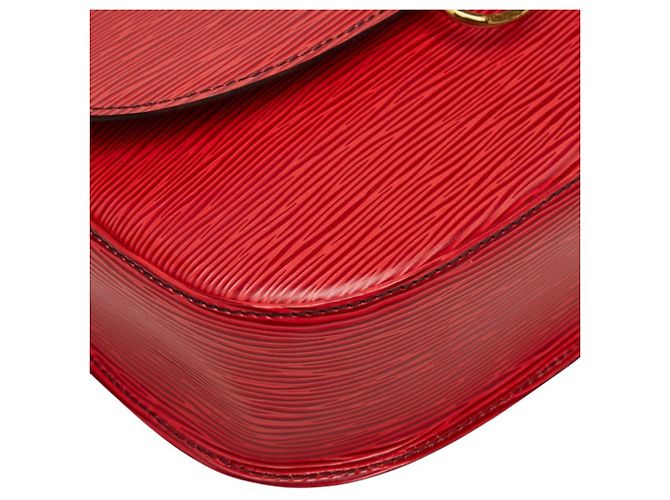 Bolso Bandolera Louis Vuitton Epi Saint Cloud Roja - vista 5