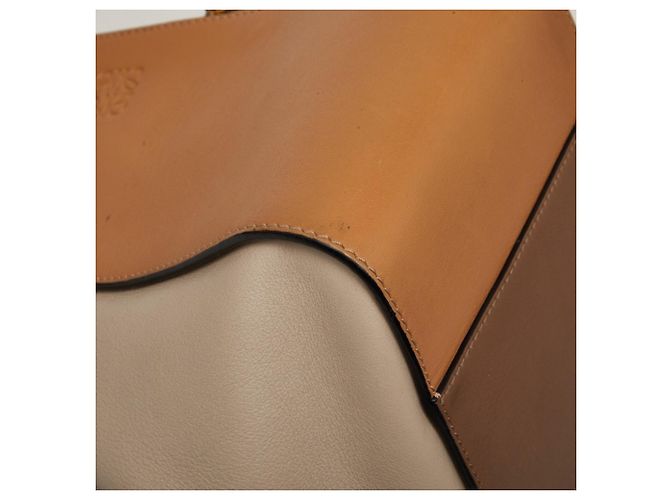 Borsa a mano piccola Loewe Anagram Hammock Marrone Beige - vista 5