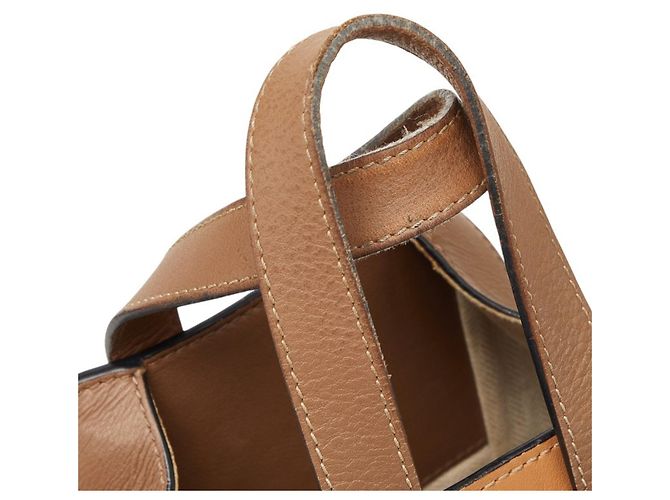 Borsa a mano piccola Loewe Anagram Hammock Marrone Beige - vista 8